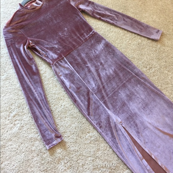 Re:named Velvet midi with slit - Picture 4 of 8